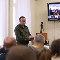 виступ під час конференції Начальника ОВА Сергія Борзова