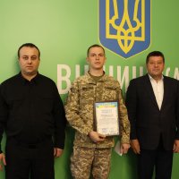 Начальник ОВА Сергій Борзов, заступник голови Вінницької обласної ради Володимир Кістіон та представник ВСП